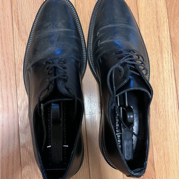 Via Spiga Men’s Black Leather Lace-Up Dress Shoes – Classic & Sleek main image 4